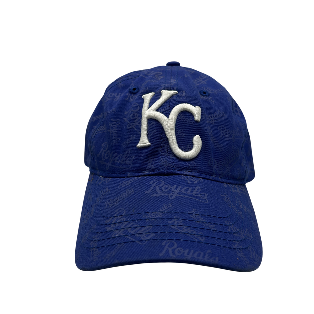 Kansas City Royals Hat Cap Strap Back Blue Embroidered Logo Womens